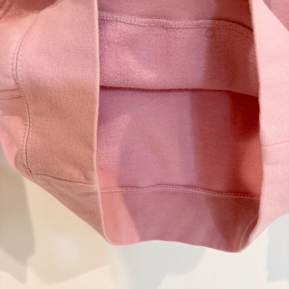 Glossier Original Pink Hoodie Pullover Sweatshirt Cozy Fleece Loungewear Small - Picture 5 of 9